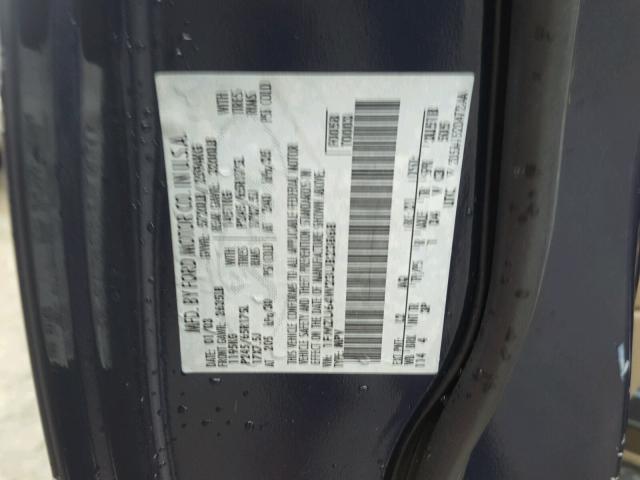 1FMZU64W23UB23868 - 2003 FORD EXPLORER E BLUE photo 10