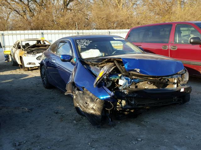 1HGCS22848A008812 - 2008 HONDA ACCORD EXL BLUE photo 1