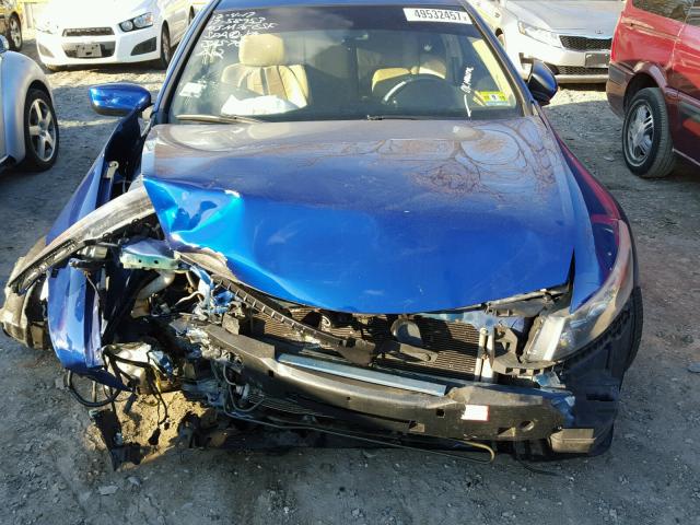 1HGCS22848A008812 - 2008 HONDA ACCORD EXL BLUE photo 7