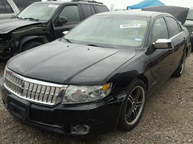 3LNHM26T17R663765 - 2007 LINCOLN MKZ BLACK photo 2