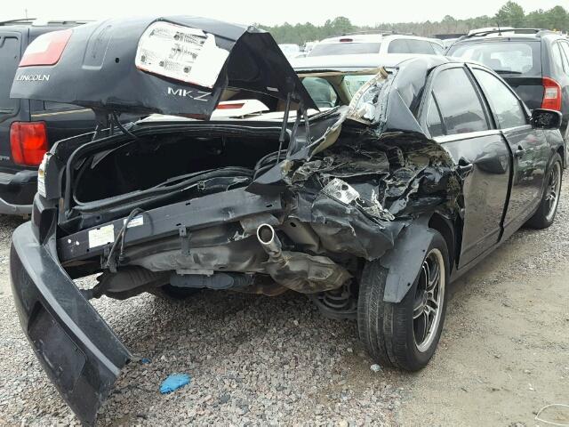 3LNHM26T17R663765 - 2007 LINCOLN MKZ BLACK photo 4