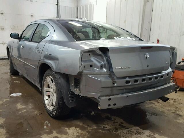 2B3KA43G17H631370 - 2007 DODGE CHARGER SE GRAY photo 3