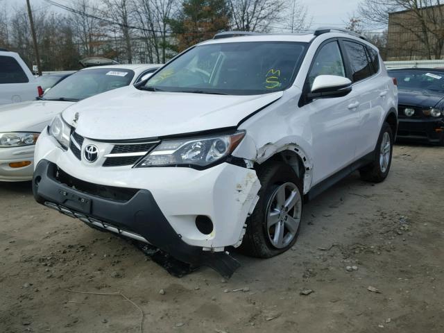 2T3RFREV3EW129951 - 2014 TOYOTA RAV4 XLE WHITE photo 2