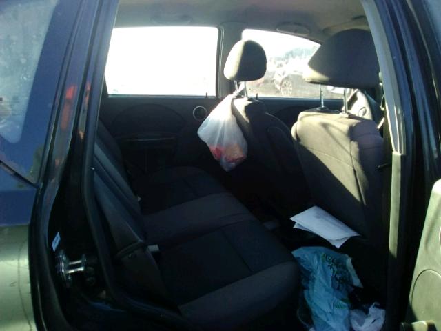 KL1TD66678B125990 - 2008 CHEVROLET AVEO BASE BLACK photo 6