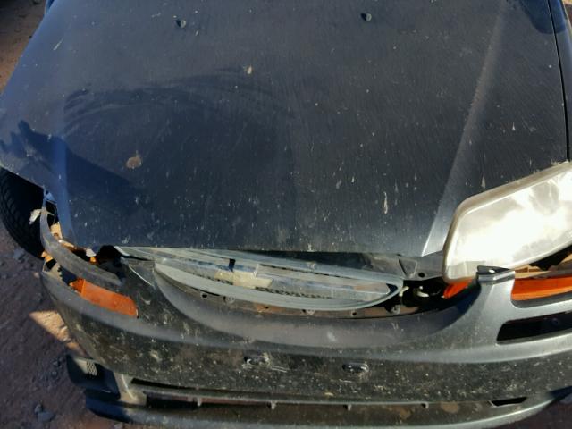 KL1TD66678B125990 - 2008 CHEVROLET AVEO BASE BLACK photo 7