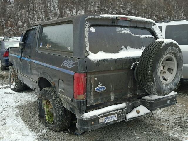 1FMEU15NXNLA37451 - 1992 FORD BRONCO U10 BLACK photo 3