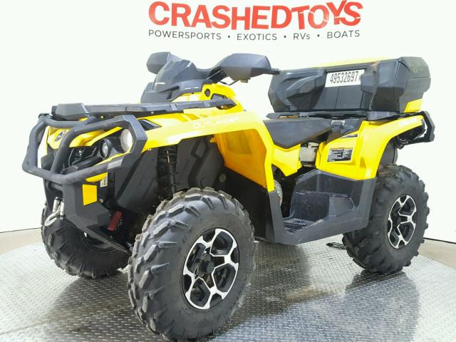 3JBLPAN24FJ001641 - 2015 CAN-AM OUTLANDER BLACK photo 4