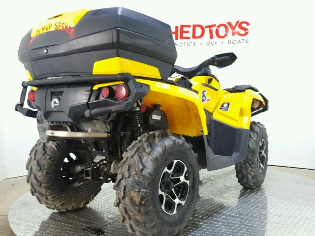 3JBLPAN24FJ001641 - 2015 CAN-AM OUTLANDER BLACK photo 8