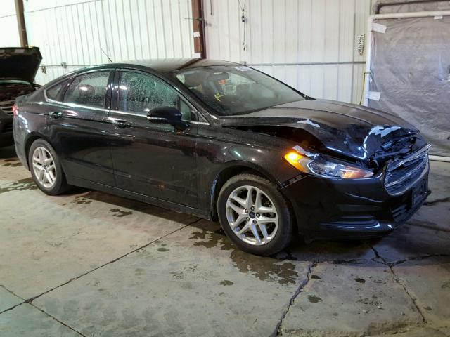 1FA6P0HDXE5379392 - 2014 FORD FUSION SE BLACK photo 1