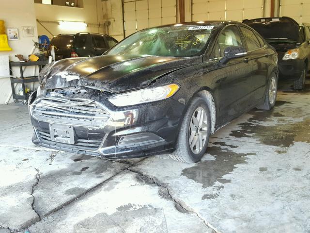 1FA6P0HDXE5379392 - 2014 FORD FUSION SE BLACK photo 2