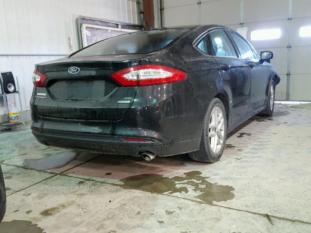 1FA6P0HDXE5379392 - 2014 FORD FUSION SE BLACK photo 4