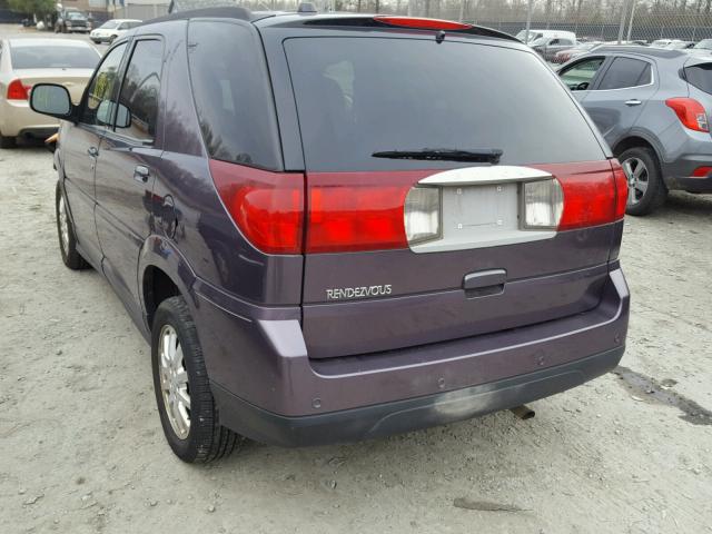 3G5DA03L57S500220 - 2007 BUICK RENDEZVOUS PURPLE photo 3