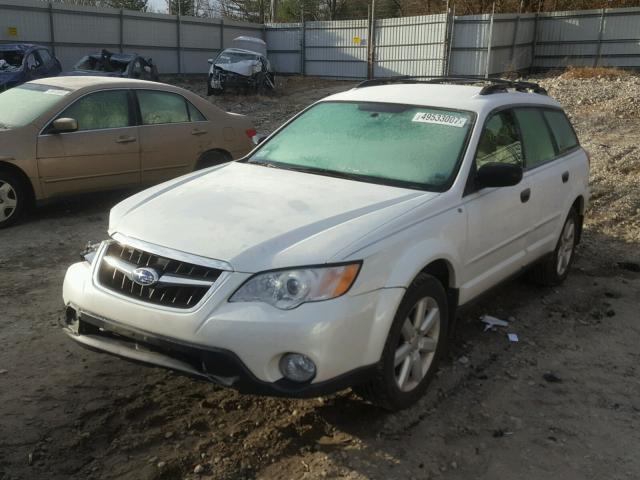 4S4BP61C397339061 - 2009 SUBARU OUTBACK 2. WHITE photo 2