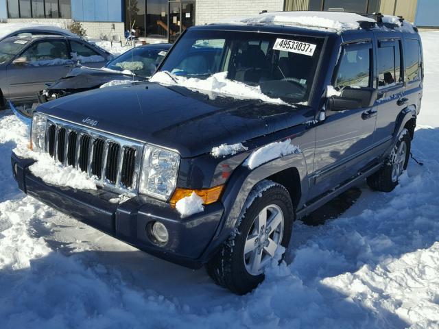 1J8HG48K68C214912 - 2008 JEEP COMMANDER BLUE photo 2