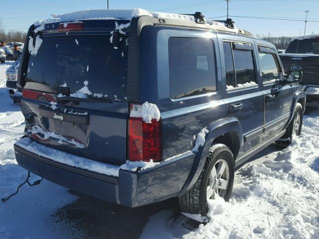 1J8HG48K68C214912 - 2008 JEEP COMMANDER BLUE photo 4