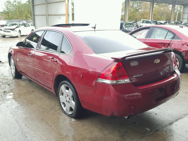 2G1WD58C189221871 - 2008 CHEVROLET IMPALA SUP 勃艮第红 照片 3