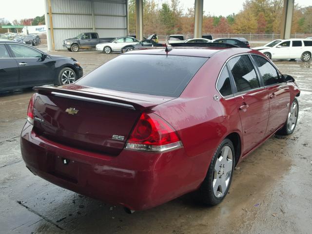 2G1WD58C189221871 - 2008 CHEVROLET IMPALA SUP 勃艮第红 照片 4
