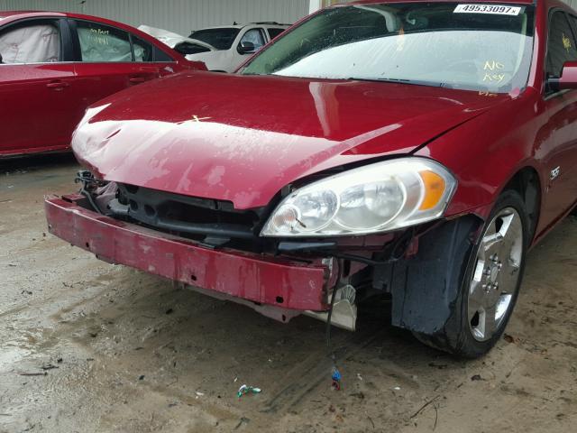2G1WD58C189221871 - 2008 CHEVROLET IMPALA SUP 勃艮第红 照片 9