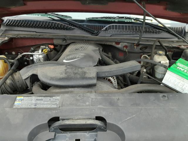 3GNEC12T64G130416 - 2004 CHEVROLET AVALANCHE MAROON photo 7