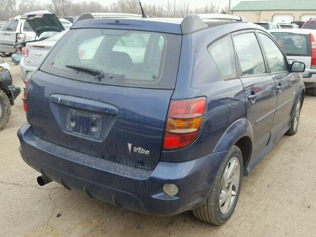 5Y2SL65866Z414101 - 2006 PONTIAC VIBE BLUE photo 4