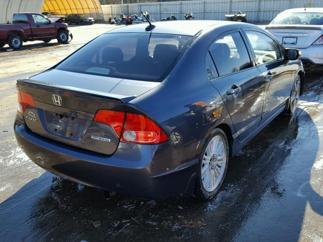 JHMFA36237S003568 - 2007 HONDA CIVIC HYBR GRAY photo 4