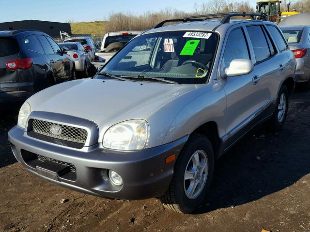 KM8SC73D14U701910 - 2004 HYUNDAI SANTA FE G SILVER photo 2