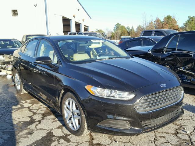 3FA6P0H78FR123387 - 2015 FORD FUSION SE BLACK photo 1