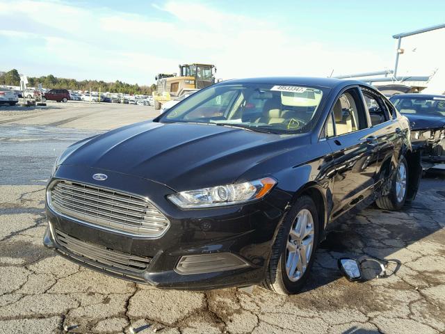 3FA6P0H78FR123387 - 2015 FORD FUSION SE BLACK photo 2