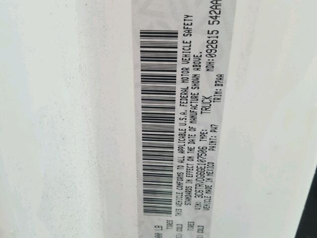 3C6TRVDG6GE107506 - 2016 RAM PROMASTER 白色 照片 10