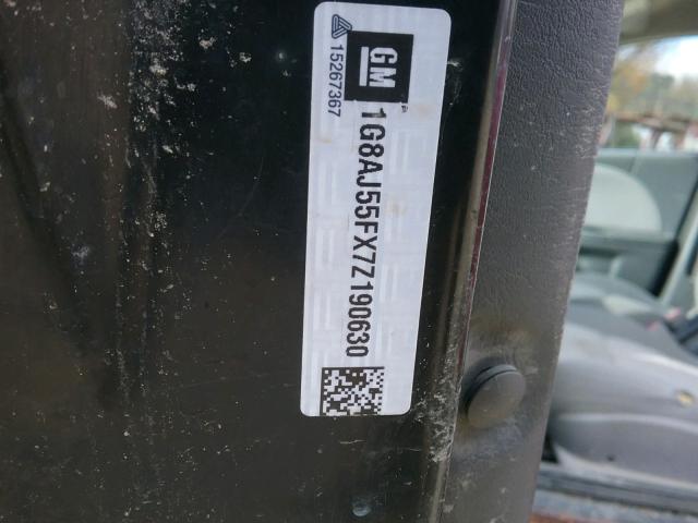 1G8AJ55FX7Z190630 - 2007 SATURN ION LEVEL MAROON photo 10