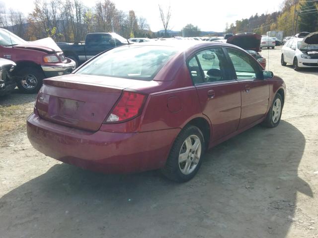 1G8AJ55FX7Z190630 - 2007 SATURN ION LEVEL MAROON photo 4
