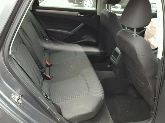1VWAP7A3XCC032794 - 2012 VOLKSWAGEN PASSAT S ნაცრისფერი ფოტო 6