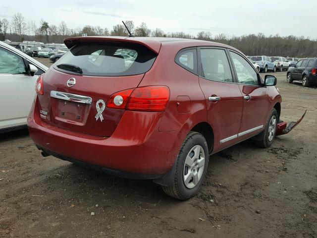 JN8AS5MT1DW546152 - 2013 NISSAN ROGUE S RED photo 4