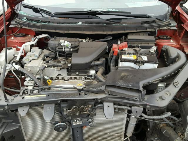JN8AS5MT1DW546152 - 2013 NISSAN ROGUE S RED photo 7
