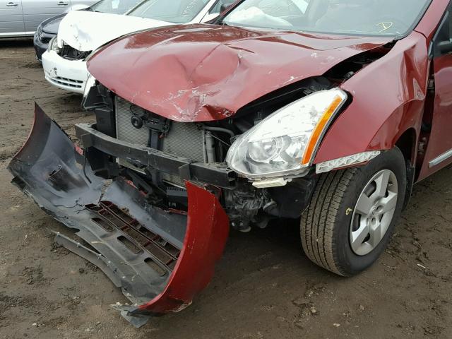 JN8AS5MT1DW546152 - 2013 NISSAN ROGUE S RED photo 9