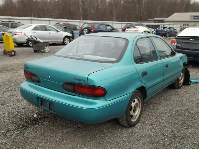 1Y1SK5368RZ093029 - 1994 GEO PRIZM GREEN photo 4