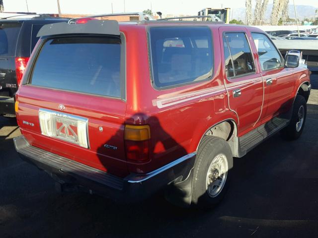 JT3VN29V8S0038181 - 1995 TOYOTA 4RUNNER VN RED photo 4