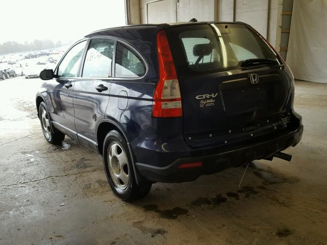 5J6RE48309L004800 - 2009 HONDA CR-V LX BLUE photo 3