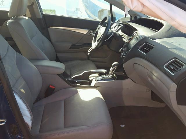 19XFB2F9XFE046649 - 2015 HONDA CIVIC EXL 蓝色 照片 5