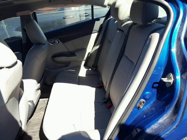 19XFB2F9XFE046649 - 2015 HONDA CIVIC EXL 蓝色 照片 6