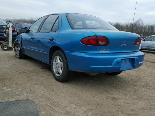 1G1JC5241Y7270360 - 2000 CHEVROLET CAVALIER TURQUOISE photo 3