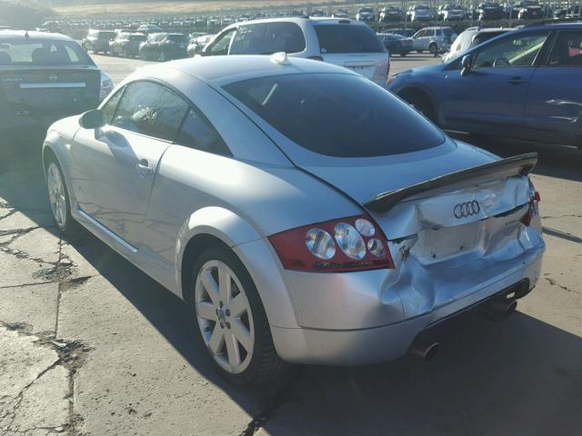 TRUWT28N821005897 - 2002 AUDI TT QUATTRO GRAY photo 3