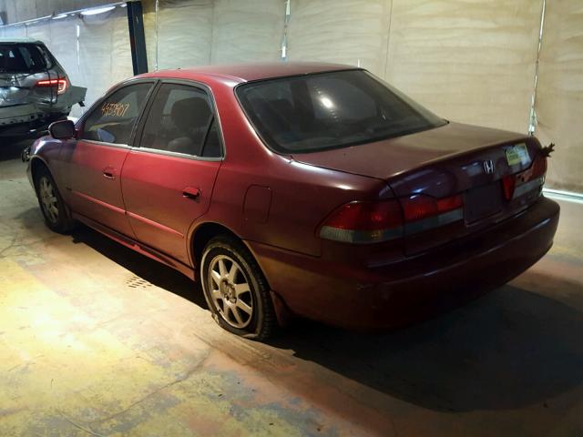 1HGCG56632A086985 - 2002 HONDA ACCORD EX MAROON photo 3