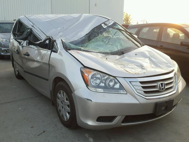 5FNRL38218B078919 - 2008 HONDA ODYSSEY LX SILVER photo 1