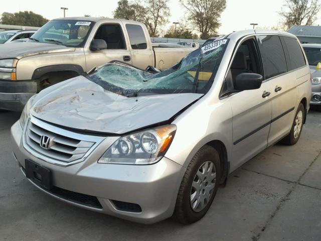 5FNRL38218B078919 - 2008 HONDA ODYSSEY LX SILVER photo 2