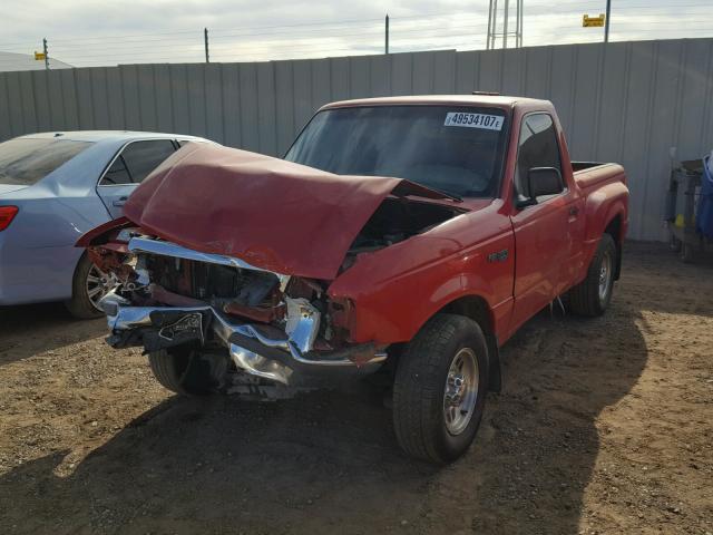 1FTYR10C6WTA24125 - 1998 FORD RANGER RED photo 2