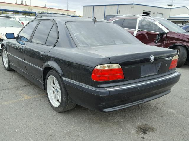 WBAGG83491DN85692 - 2001 BMW 740 I AUTO BLACK photo 3