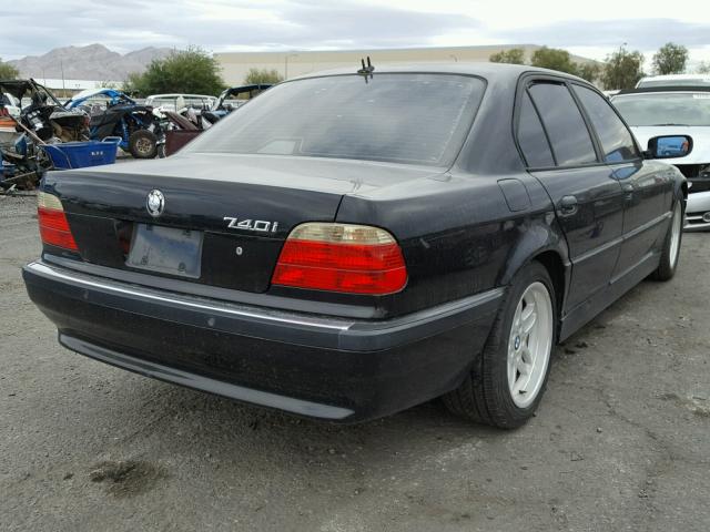 WBAGG83491DN85692 - 2001 BMW 740 I AUTO BLACK photo 4