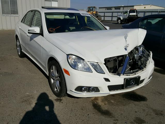 WDDHF5GBXAA110867 - 2010 MERCEDES-BENZ E 350 WHITE photo 1