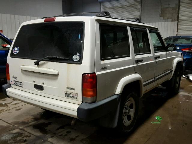 1J4FF48S5YL224004 - 2000 JEEP CHEROKEE S WHITE photo 4